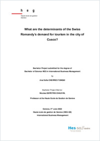 BT- What are the determinants of Swiss Romandy's demand for tourism in the city of Cusco.pdf